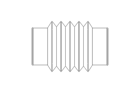 Rubber bellows L=88-180 d=68 EPDM