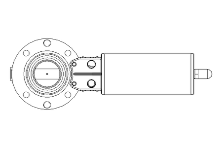 Butterfly valve B DN040 OVO NC E D2