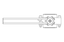 Butterfly valve B DN025 OVO MA E D2