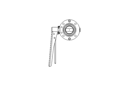 Butterfly valve B DN040 OVO MA E D2