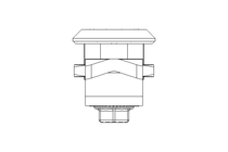 Drehriegel mit Zunge H 6 Edelstahl