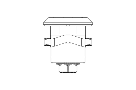 Drehriegel mit Zunge H 6 Edelstahl