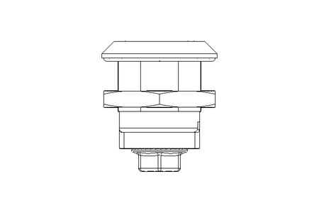 Drehriegel mit Zunge H 6 Edelstahl