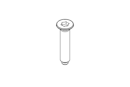 Parafuso cabeça embutida M6x30 A2 70