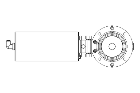 Butterfly valve B DN065 OVO NC E D20