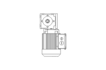 Moteur réducteur 0,12kW 198 1/min