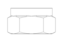 Tuerca hexagonal M8 A4 ISO10511