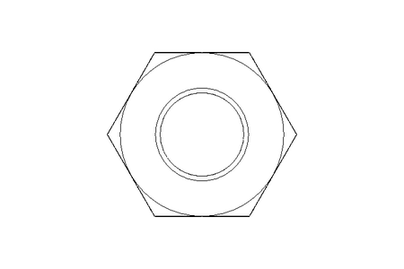 Tuerca hexagonal M8 A4 ISO10511