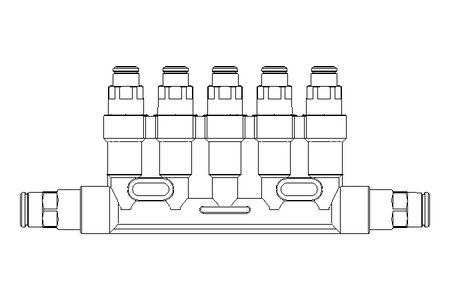 MANIFOLD  5-Fach, 10-10-10-3-6