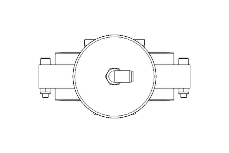 Butterfly valve B DN100 OVO NC E D28