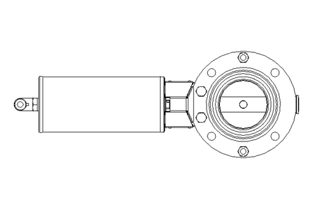 Butterfly valve B DN050 OVO NC E D8