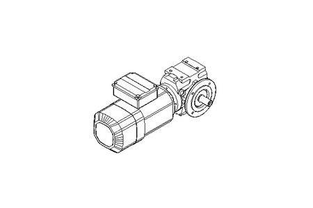 Worm gear motor 0.55kW 50 1/min