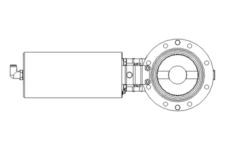 Butterfly valve B DN080 OVO NC E D36