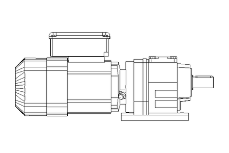 Stirnradgetriebemotor 0,37kW 38 1/min