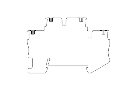 Régua de bornes duplos PTTB 2,5-PE