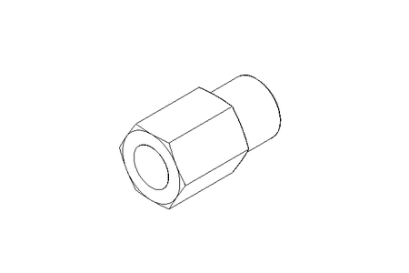 Tubulure à visser L 6 G1/8" St-Zn