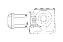 Worm gear motor 0.37kW 6.4 1/min