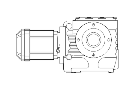 Worm gear motor 0.37kW 6.4 1/min