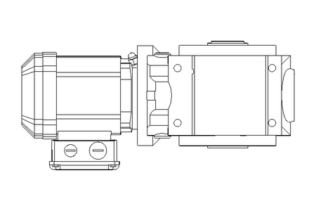 Motor engrenagem sem fim 0,37kW 6,4