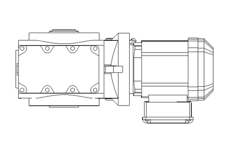 Motor engrenagem sem fim 0,37kW 6,4