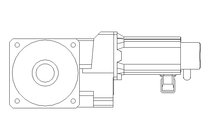 Helical-bevel gear servo motor  14.5 Nm