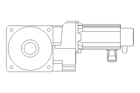 Helical-bevel gear servo motor  14.5 Nm