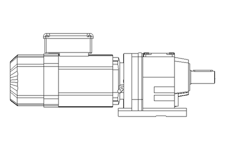 Stirnradgetriebemotor 0,55kW 37 1/min