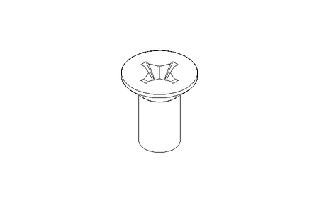 Countersunk head screw ISO7046 M6x12 A2