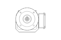 Motorreductor coaxial 0,55kW 48 1/min