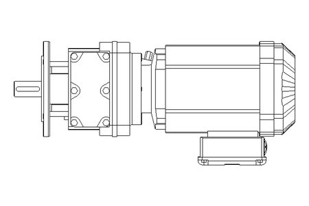 Motor redutor com engren. 0,55kW 48