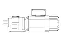 正齿轮变速电机 0,55kW 48 1/min