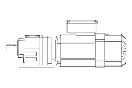 正齿轮变速电机 0,55kW 48 1/min