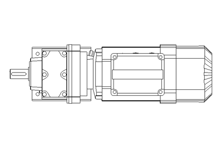 正齿轮变速电机 0,55kW 48 1/min