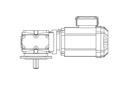 Motoréd. à vis sans fin 0,55kW 50 1/min