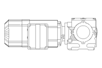 Motoréd. à vis sans fin 0,55kW 50 1/min