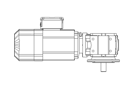 Motoréd. à vis sans fin 0,55kW 50 1/min