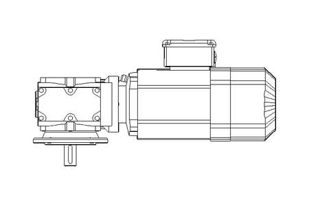 Motoréd. à vis sans fin 0,55kW 50 1/min