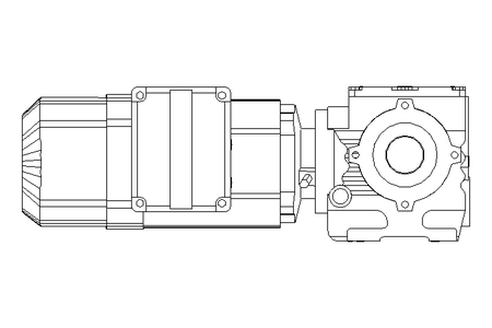 Schneckengetriebemotor 0,55kW 50 1/min