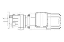 Spur gear motor 0.55kW 50 1/min