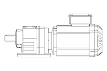 Spur gear motor 0.55kW 48 1/min