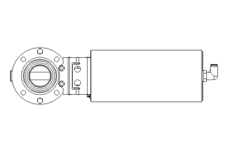 Butterfly valve B DN040 OVO NC E EX