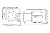 Worm gear motor 0.55kW 19 1/min