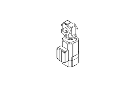 Worm gear motor 0.55kW 102 1/min