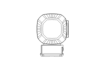 Worm gear motor 0.55kW 102 1/min