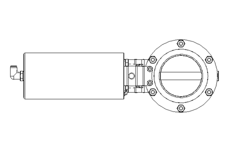 Butterfly valve B DN080 WVW NC E EX