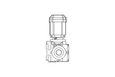 Worm gear motor 0.37kW 16 1/min