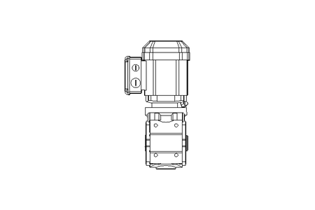 Worm gear motor 0.37kW 16 1/min