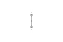 Turnbuckle M6 1.4401