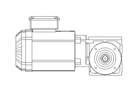 Right-angle geared motor 0.55kW 141