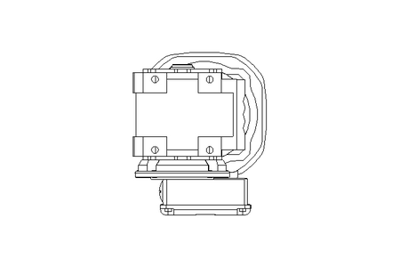 Right-angle geared motor 0.55kW 141